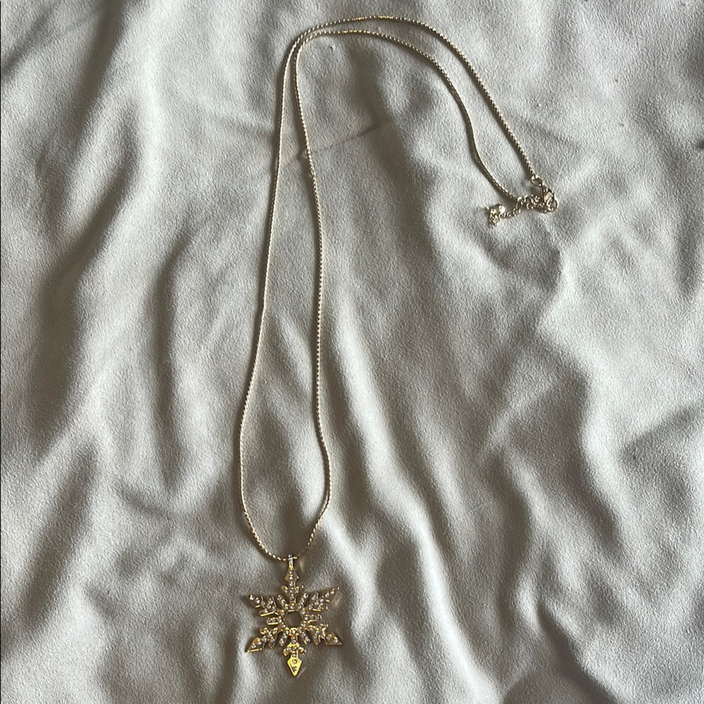 Torrid Gold Snowflake Pendant Necklace